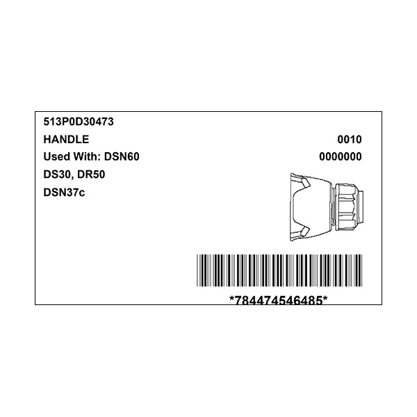 Manija Meltric 513P0D30473 con agarres integrados y rango de cable - 513P0D30473