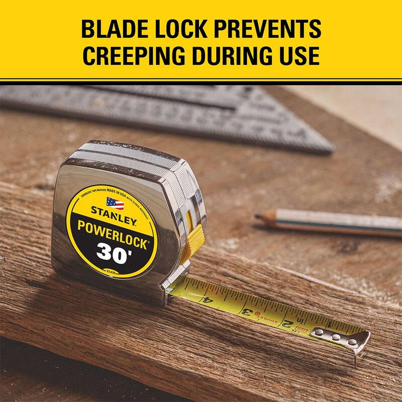 Cinta métrica PowerLock de 30 pies de Stanley - 33-430L