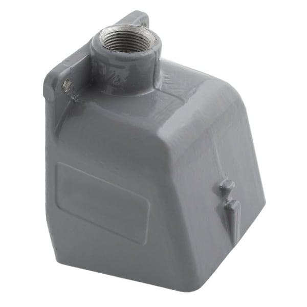 Bryant IEC Pin and Sleeve Device, Back Box, For 100A 2" NPT Hub, Angled, Mounting Screws Cast Aluminum - BB1002WA