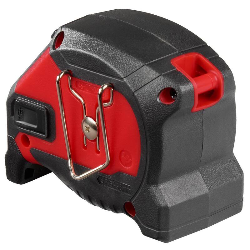 Milwaukee Cinta Métrica Compacta de Cinta Ancha de 25 pies x 1-1/16 pulgadas con LED - 48-22-0428