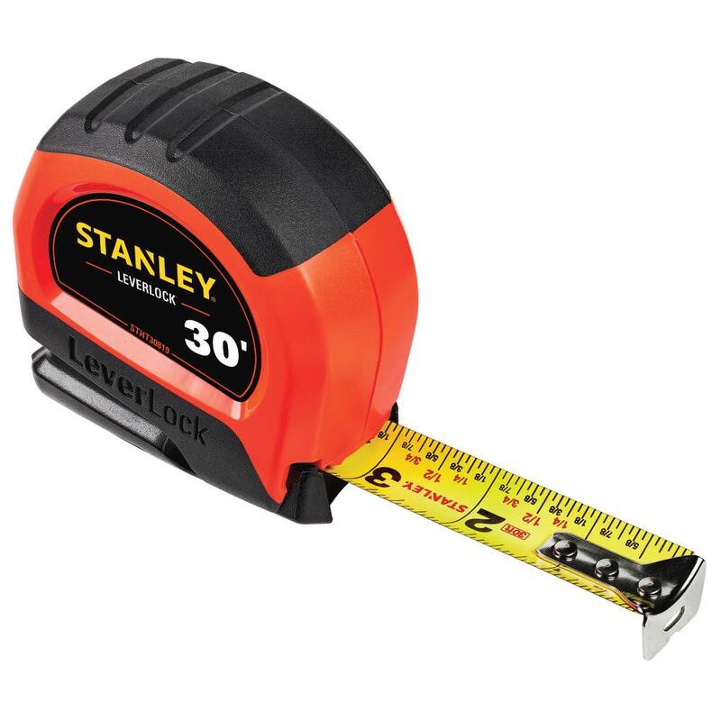 Cinta métrica Stanley de 30 pies LeverLock de alta visibilidad - STHT30819S