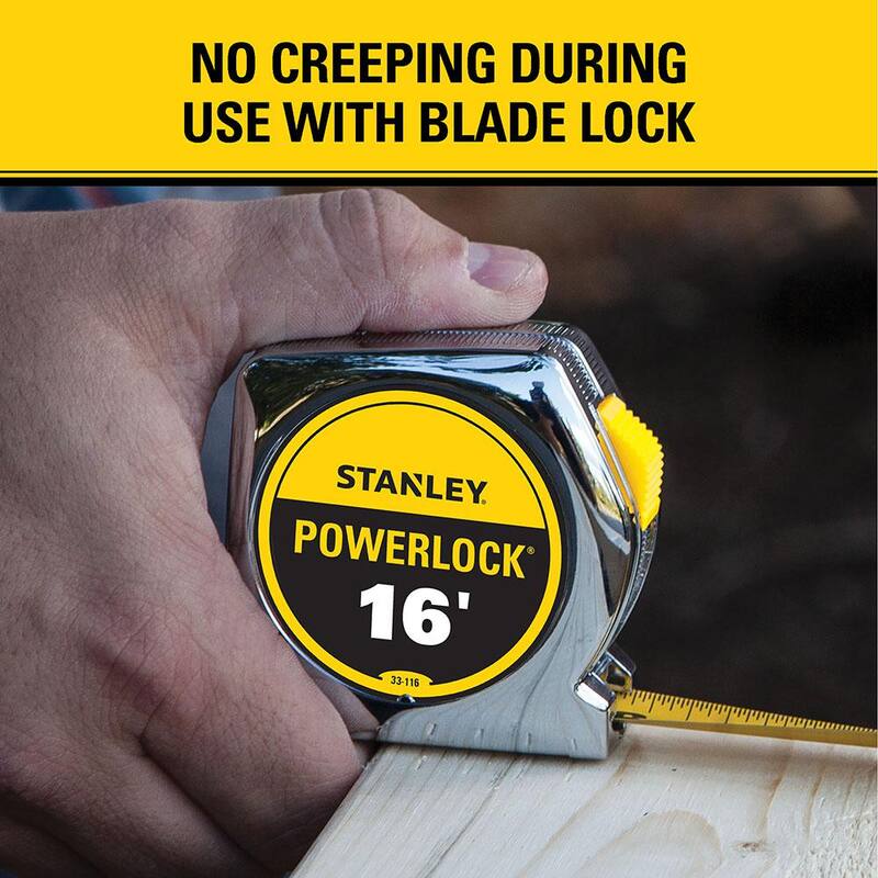 Stanley 16 ft. Cinta Métrica PowerLock - 33-116L