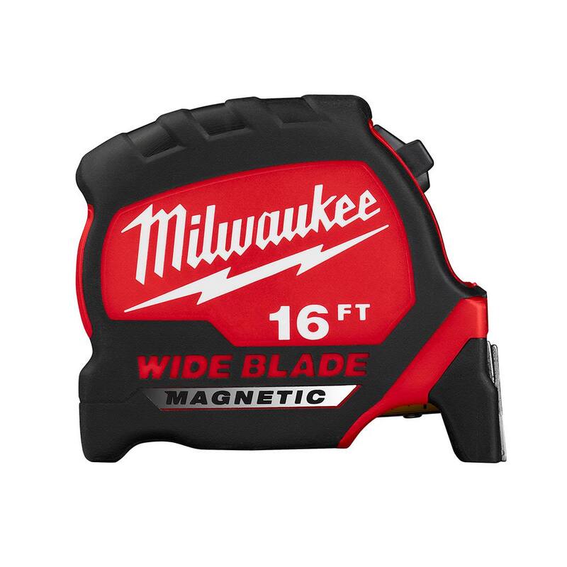 Cinta métrica magnética con cuchilla ancha de 16 pies x 1-5/16 pulgadas de Milwaukee con alcance de 16 pies - 48-22-0216M