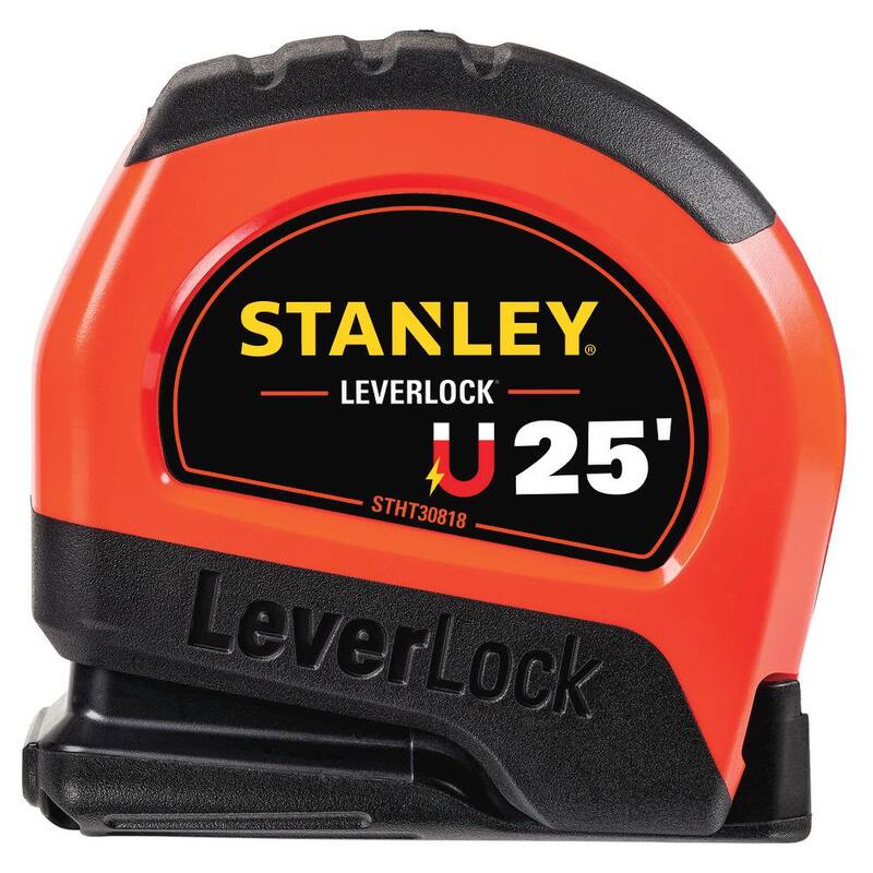 Stanley Cinta Métrica de 25 pies LeverLock de Alta Visibilidad con Imán - STHT30818S