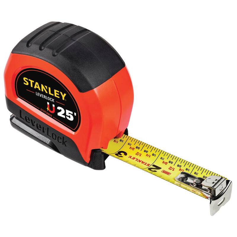 Stanley Cinta Métrica de 25 pies LeverLock de Alta Visibilidad con Imán - STHT30818S