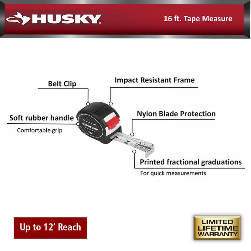 Husky 16 pies Cinta Métrica - 90647