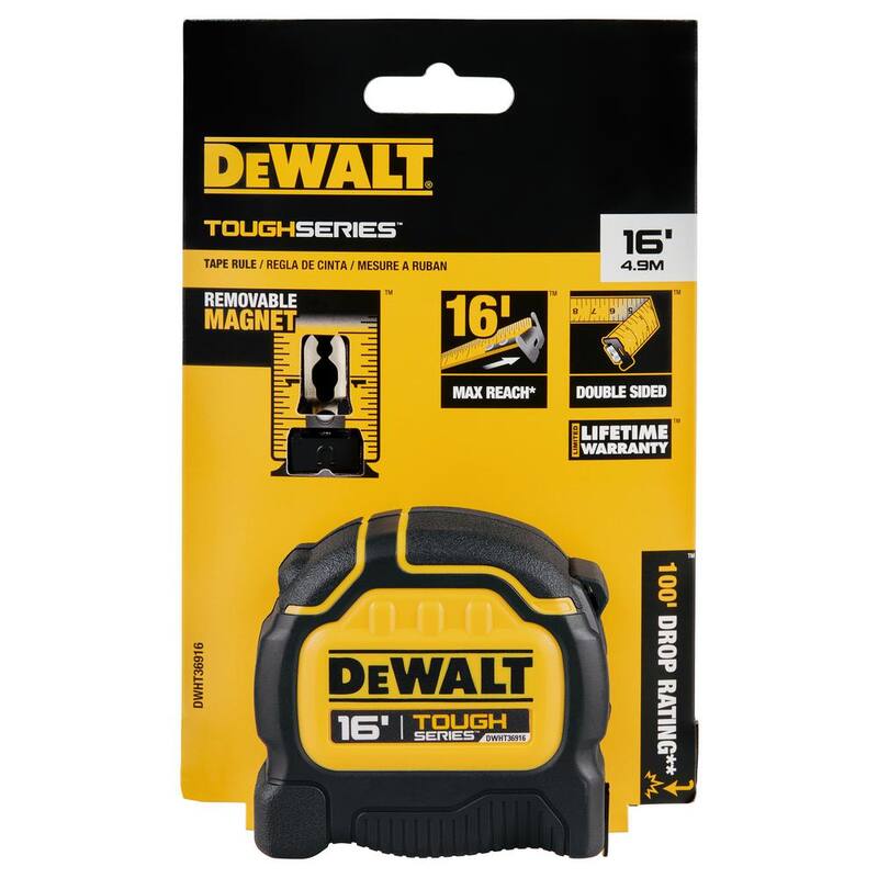 Cinta Métrica Resistente DEWALT 16 pies x 1-1/4 pulgadas - DWHT36916S