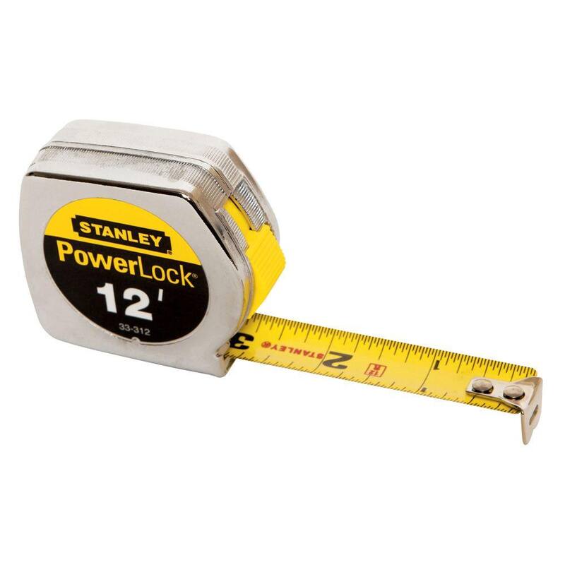Stanley Powerlock Cinta métrica de 12 pies x 3/4 pulgadas - 33-312L