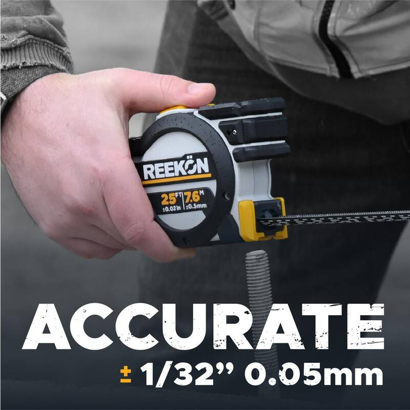 REEKON T1 Tomahawk Digital 25 ft. Cinta métrica en inglés - RKN-T1-001