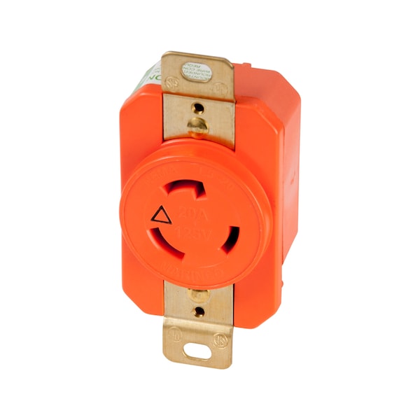 Marinco 205Rig Receptáculo de 20A 125V, Bloqueo - Tierra Aislada - 205RIG
