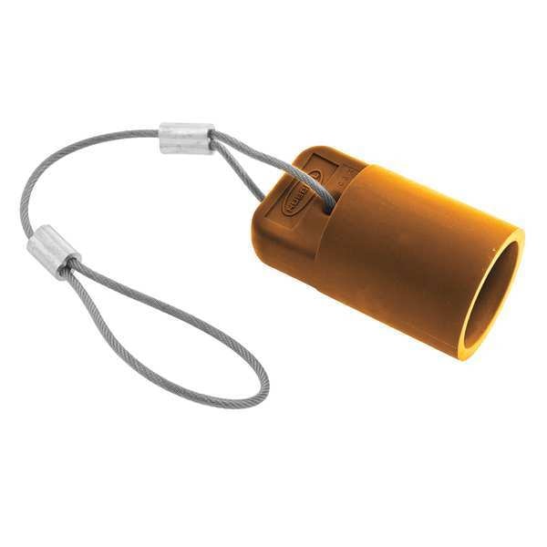 Cubierta de conector de polo único Hubbell Wiring Device-Kellems, hembra, naranja - HBLFCAPO