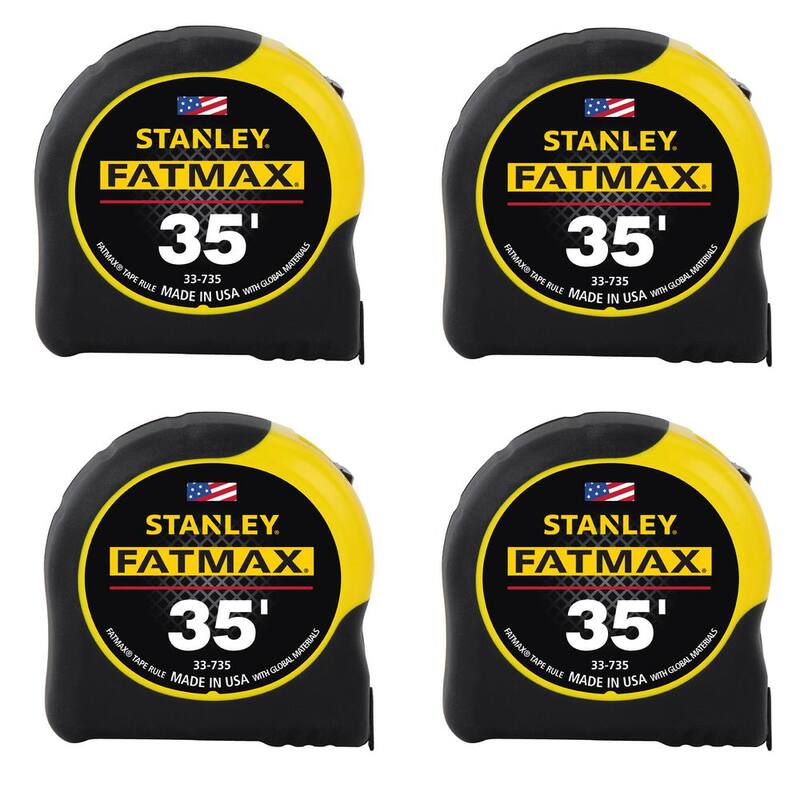 Stanley FATMAX Cinta Métrica de 35 pies x 1-1/4 pulgadas (Paquete de 4) - 33-735CP