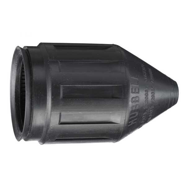 Hubbell Wiring Device-Kellems Weatherproof Boot, Weatherproof Boot, Short L, Black - HBL6027
