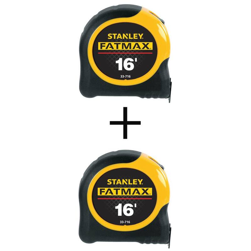Meter cinta Stanley FATMAX de 16 pies x 1-1/4 pulg. (Paquete de 2) - 33716YW33716Y