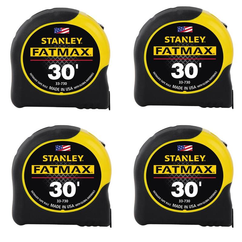 Stanley FATMAX 30 pies x 1-1/4 pulgadas cinta métrica (paquete de 4) - 33-730CP