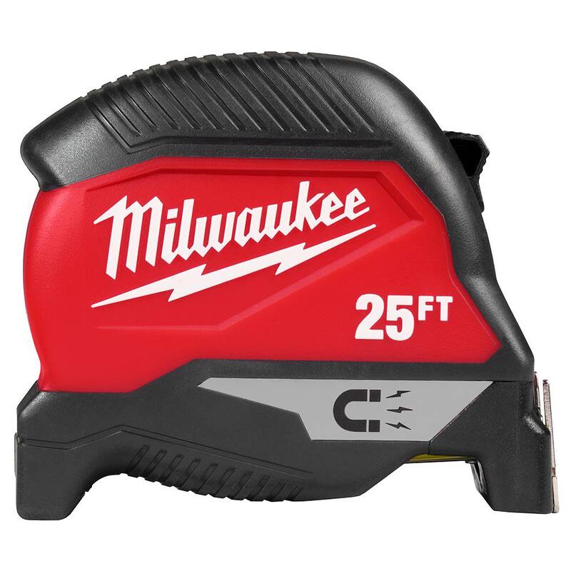 Milwaukee 25 ft. Cinta Métrica Magnética Compacta (Paquete de 2) - 48-22-1025MG