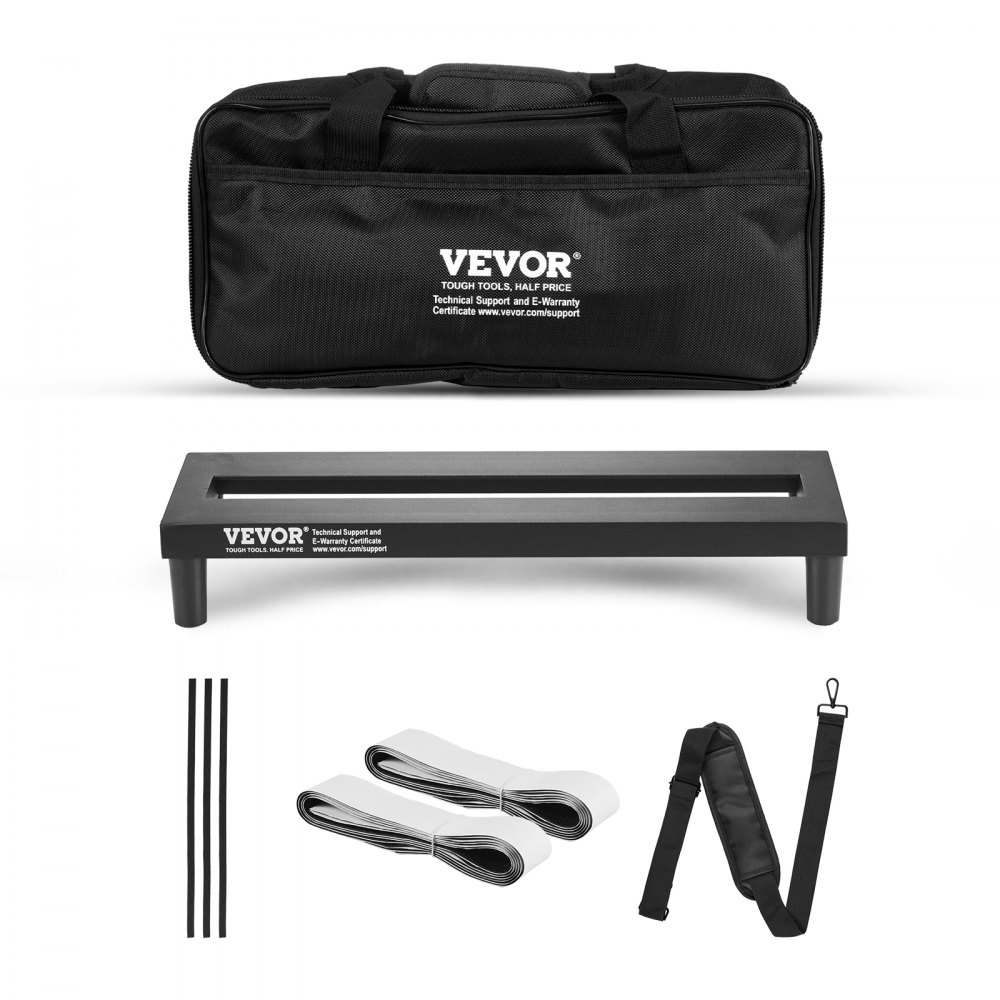 VEVOR Guitar Pedal Board, 15'' x 5.7'', Aluminum Alloy 0.8 lbs Super Light Guitar Effects PedalBoard with Carry Bag High Quality Velcro Fixed Strap Shoulder Strap, Accommodate 4-6 Guitar Pedals, Small - BDDJTTBJXHLHZ9M5OV0