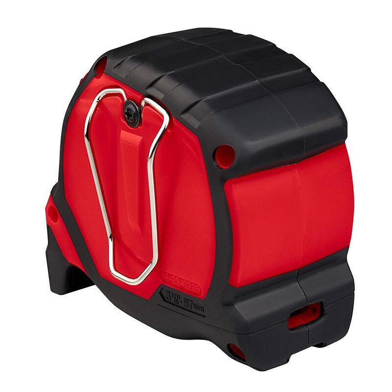 Milwaukee 40 pies x 1.3 pulgadas Cinta métrica de hoja ancha con alcance de 17 pies y navaja de utilidad plegable compacta FASTBACK - 48-22-0240-48-22-1500.