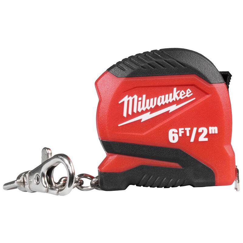 Llavero de cinta métrica de 6 pies de Milwaukee - 48-22-1706