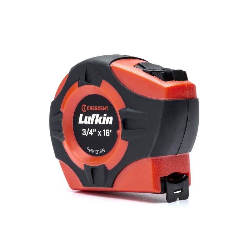 Cinta métrica naranja de alta visibilidad Crescent Lufkin P1000 de 3/4 pulg. x 16 pies - PHV1316N