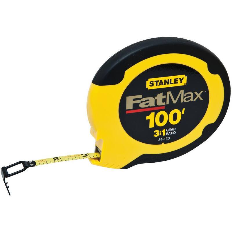 Cinta métrica de 100 pies x 3/8 pulgadas Stanley FATMAX - 34-130