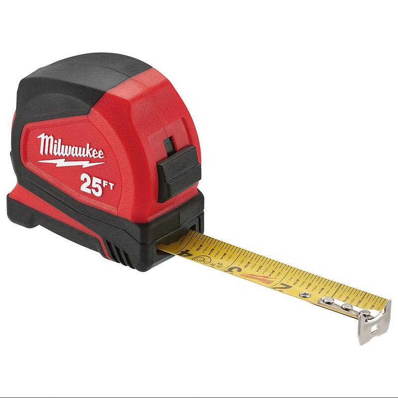 Milwaukee Cinta Métrica Compacta de 25 pies (Paquete de 2) - 48-22-6625-48-22-6625