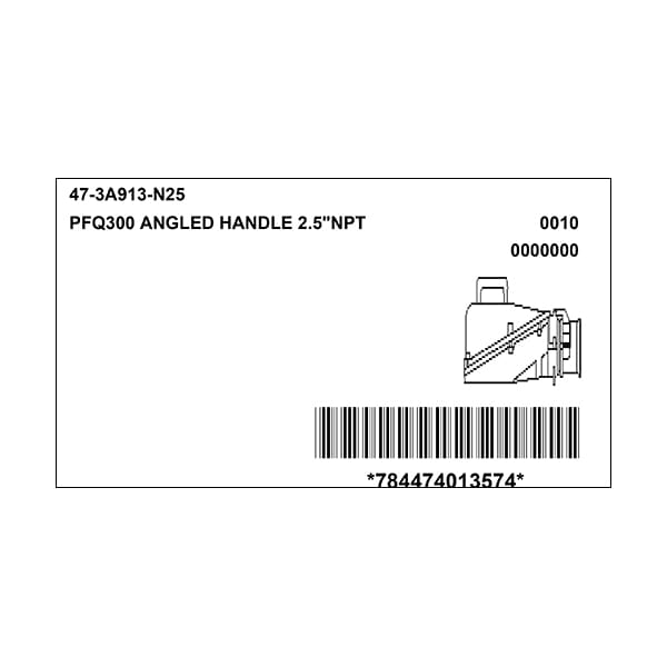 Manija angulada Meltric 47-3A913-N25 con adaptador NPT - 47-3A913-N25
