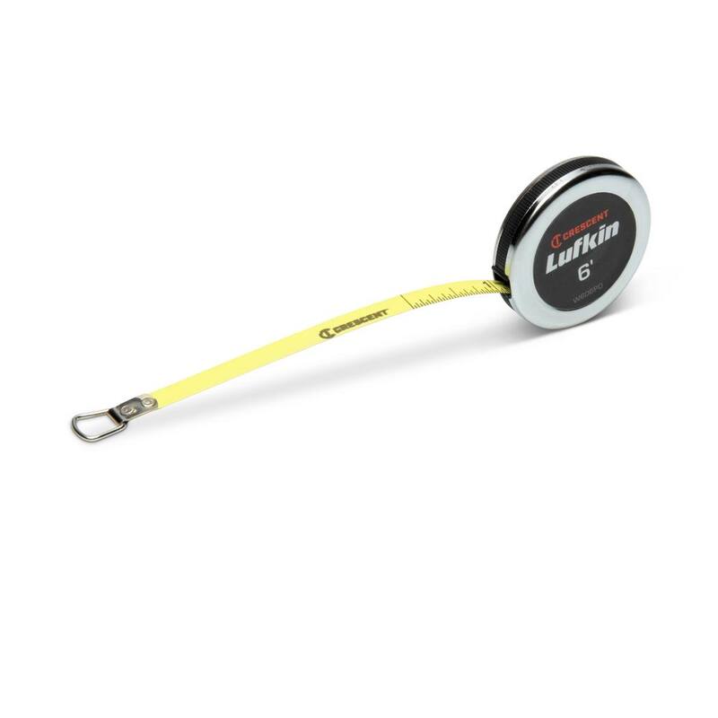 Cinta métrica de ingeniero para diámetros ejecutivo de Crescent Lufkin de 1/4 de pulgada x 6 pies - W606PD