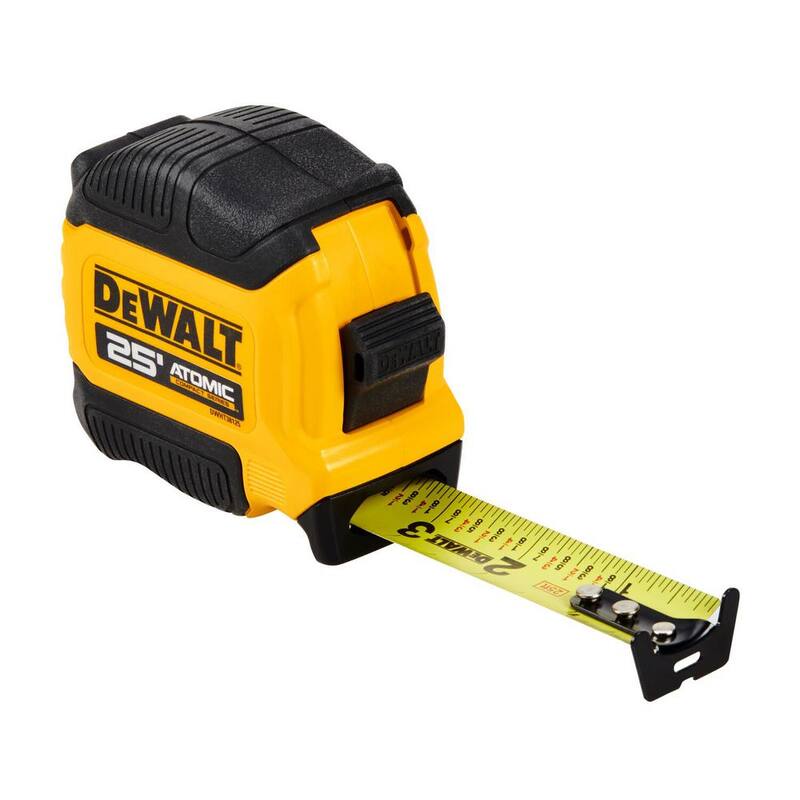 Cinta métrica DEWALT de 25 pies x 1-1/8 pulgadas ATOMIC (paquete de 2) - DWHT38125SX2