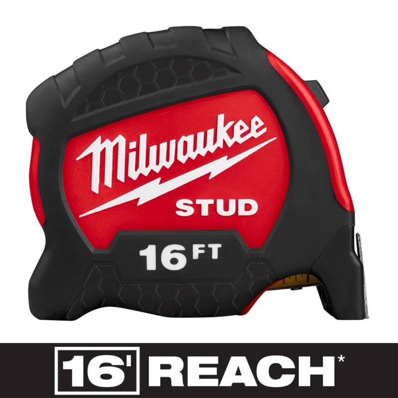 Milwaukee Cinta Métrica para Estructuras Gen II de 16 pies x 1-5/16 pulgadas con alcance de 17 pies - 48-22-9716