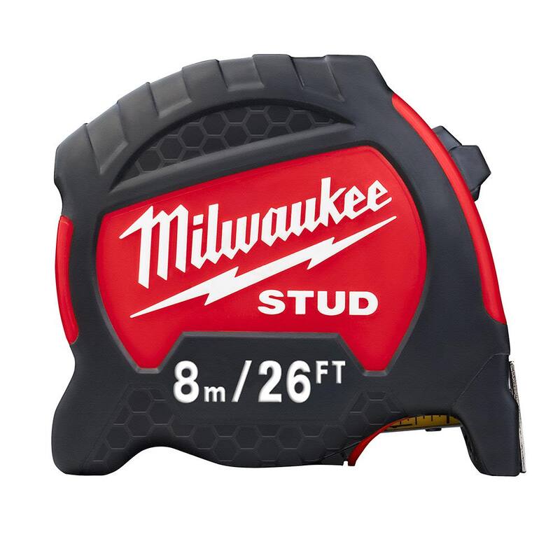 Milwaukee 8 m/26 ft. x 1-5/16 in. Gen II Cinta Metrica de ESTUDIOS con alcance de 17 ft. - 48-22-9726