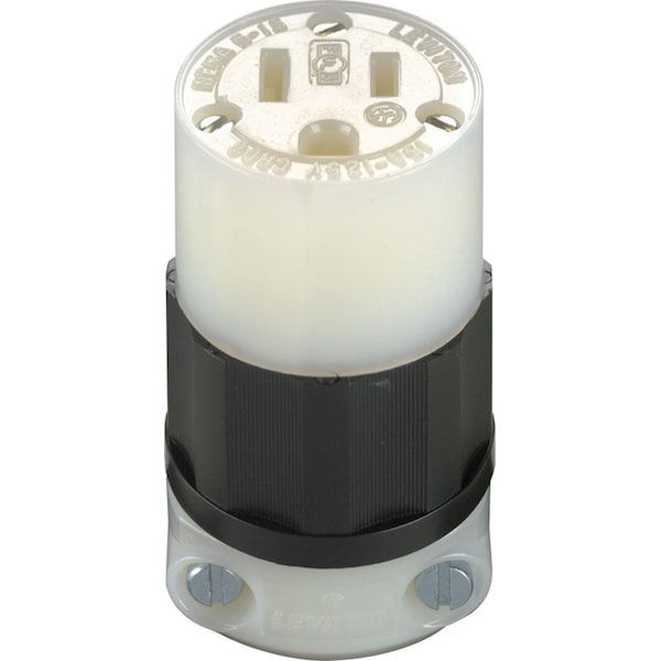 Leviton Enchufe de Puesta a Tierra Industrial Nylon 5-15R 2 Polos 3 Cables - 05269-00C