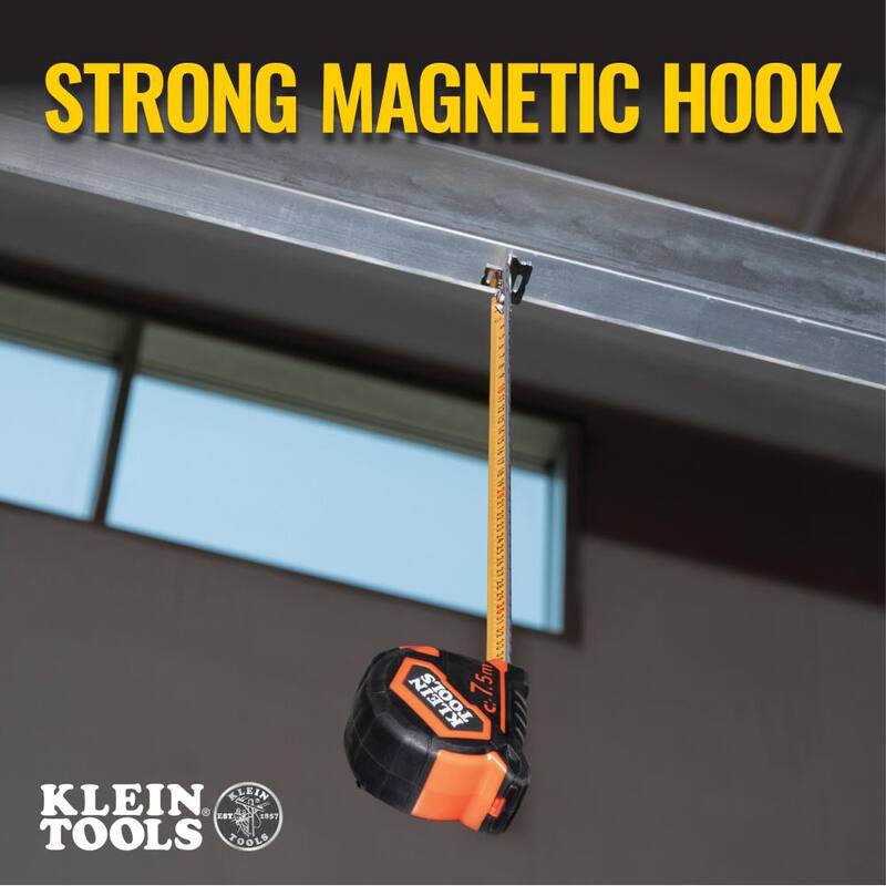 Cinta métrica de doble gancho magnético de 7.5 m Klein Tools - 9375