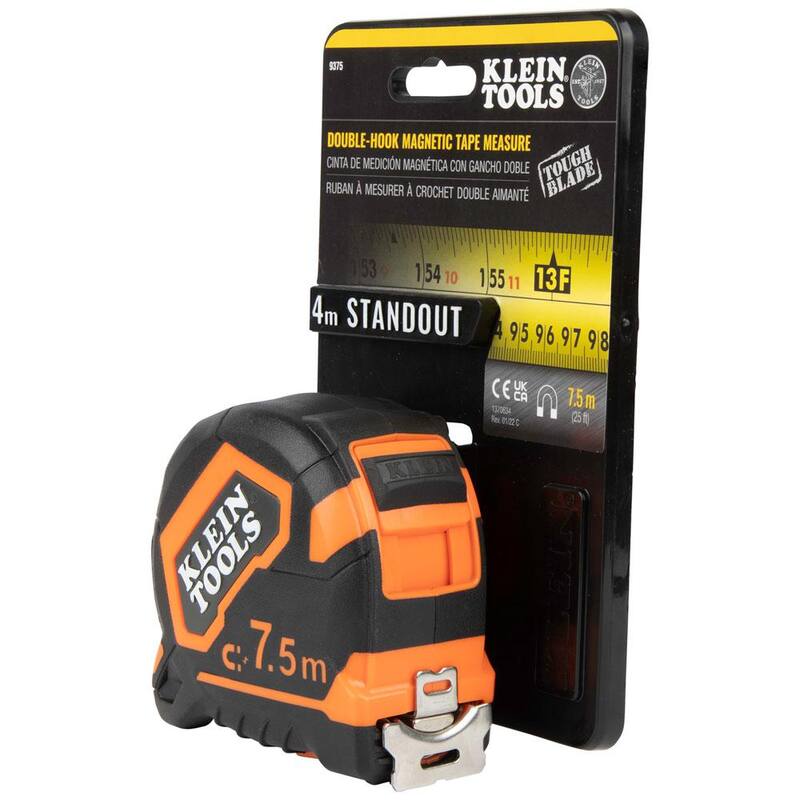 Cinta métrica de doble gancho magnético de 7.5 m Klein Tools - 9375