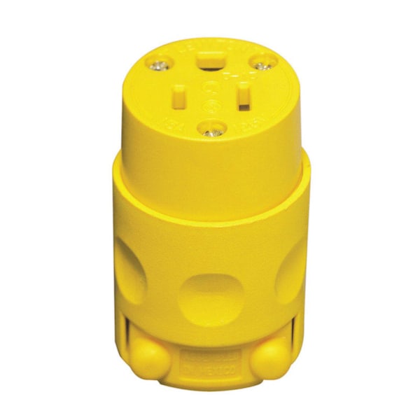 Conector de hoja recta de PVC residencial Leviton 5-15R 2 polos 3 cables - C30-515CV-000