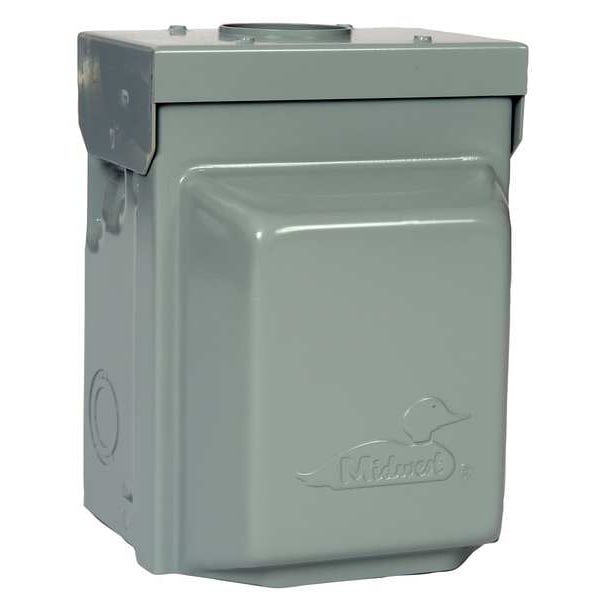 Tomacorriente de superficie sin medidor GE de 7 1/8 pulgadas de alto y 5 3/16 pulgadas de profundidad - U010