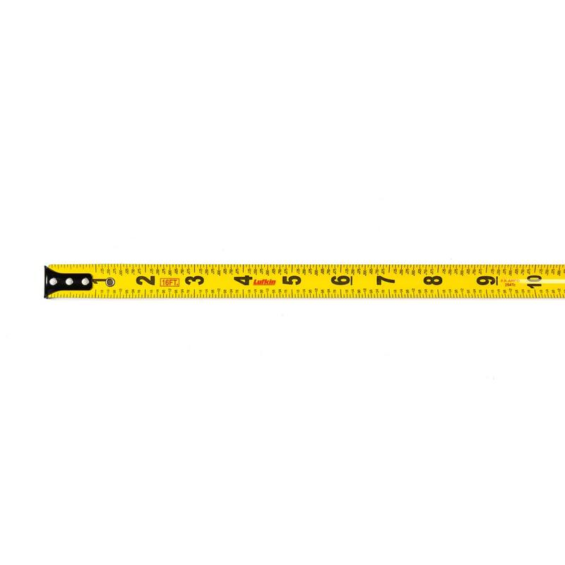 Cinta métrica de regreso rápido de potencia QuickRead Lufkin Crescent de 3/4 pulg. x 16 pies - PQR1316N