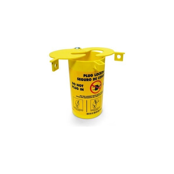 Brady Brady® PLO23 3-In-1 Plug Lockout, Thermoplastic, 5-3/16"W x 6-1/4"H - PLO23