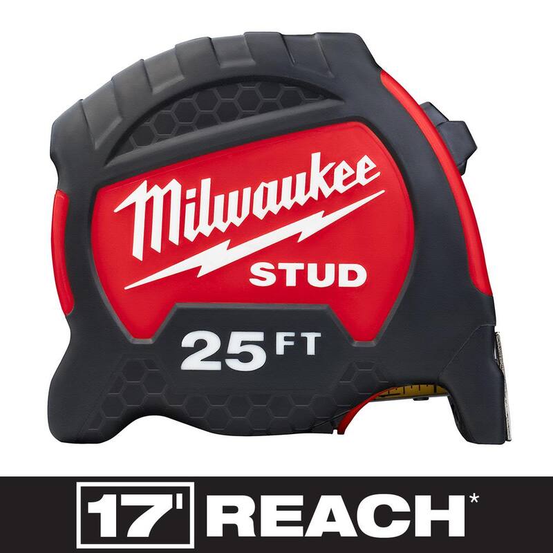 Milwaukee 25 pies x 1.3 pulgadas Gen II STUD Cinta Métrica con alcance de 17 pies (paquete de 2) - 48-22-9725x2