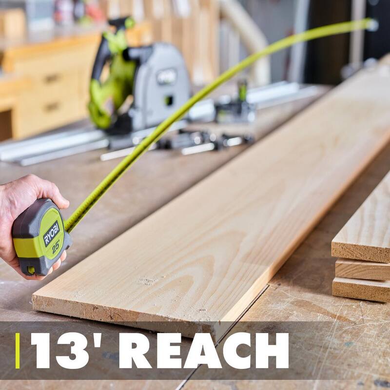 RYOBI 25 pies. Cinta métrica compacta de 2 paquetes - RHTM252SB