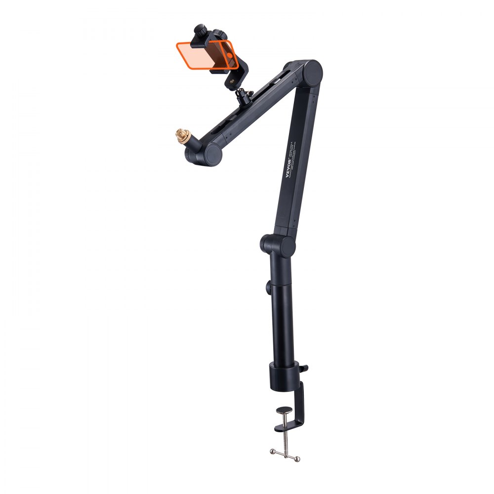 VEVOR Microphone Boom Arm with Desk Mount, 360° Rotatable, Adjustable Mic Stand with 3/8" to 5/8" Adapter Port Headset Hook, for Blue Yeti Hyperx Quadcast Blue Snowball Shure SM7B Audio Technica - DBMKFZJ2KGDEBLZUAV0