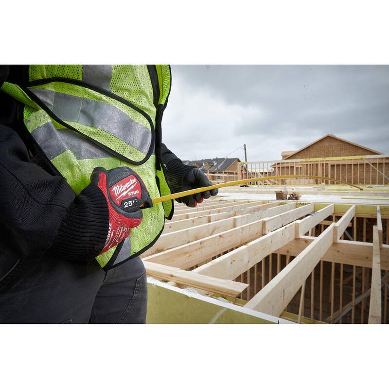 Milwaukee 25 pies x 1.3 pulgadas Cinta Métrica Gen II STUD con 14 pies de Destaque con Cuchillo Utilitario Plegable Compacto Fastback - 48-22-9725-48-22-1500