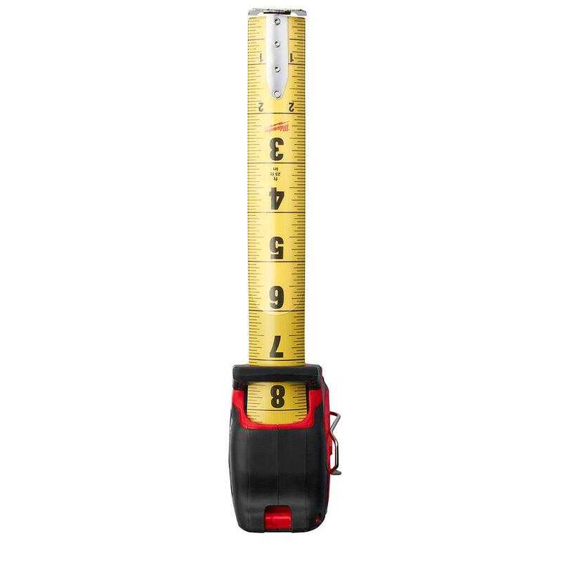 Milwaukee 25 pies x 1.3 pulgadas Cinta Métrica Magnética de Hoja Ancha con Pelacables 6 en 1 - 48-22-0225M-48-22-3079