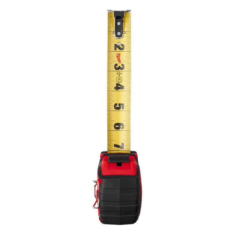 Milwaukee 25 pies x 1.3 pulgadas Cinta Métrica Magnética de Hoja Ancha con Pelacables 6 en 1 - 48-22-0225M-48-22-3079