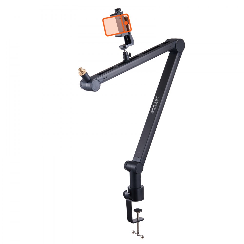 VEVOR Microphone Boom Arm with Desk Mount, 360° Rotatable, Adjustable Mic Stand with 3/8" to 5/8" Adapter Port, for Recording Blue Yeti Hyperx Quadcast Blue Snowball Shure SM7B Audio Technica - DBMKFZJ2KGBDTOC7DV0