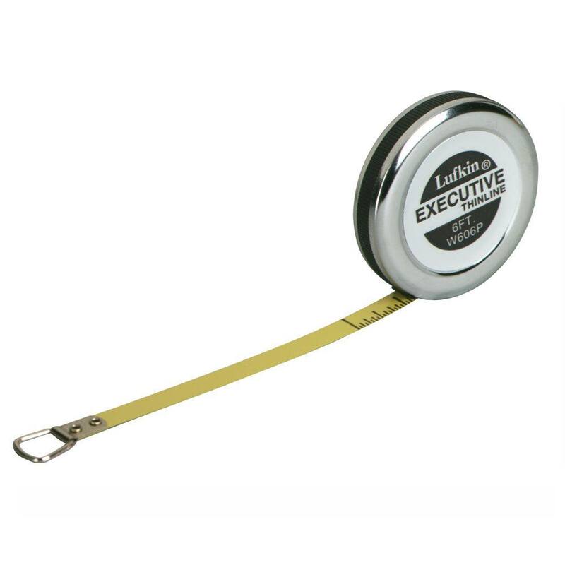 Cinta métrica de bolsillo para diámetros ejecutivos de Crescent Lufkin de 1/4 de pulgada x 6 pies - W606P