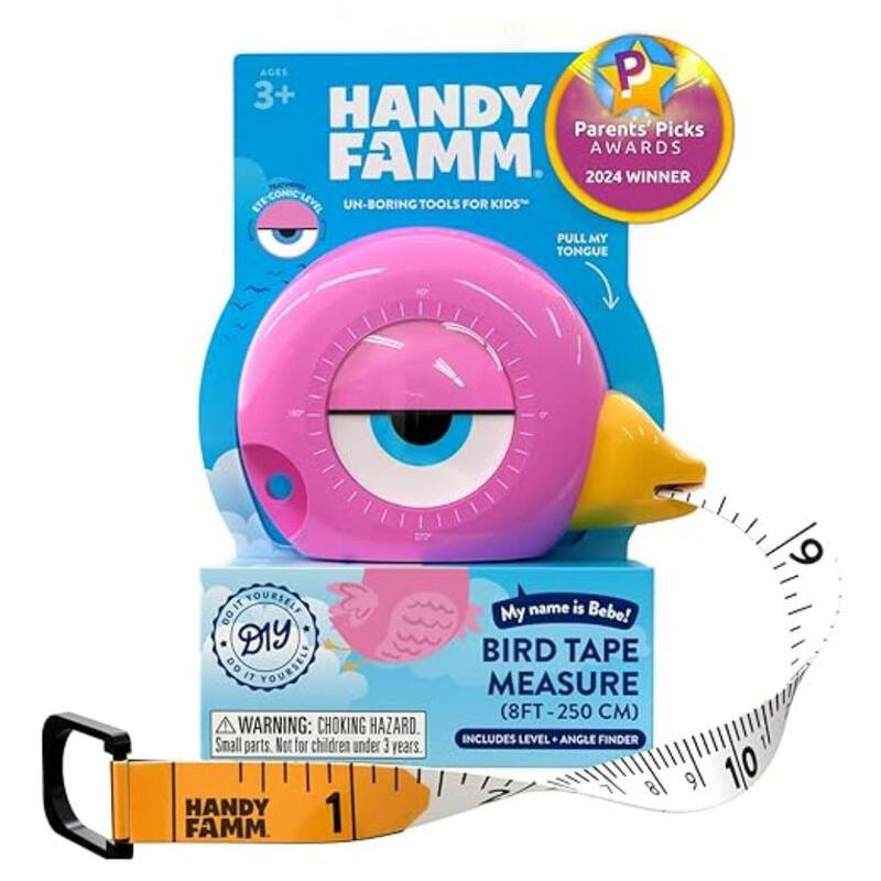 Cinta métrica para niños de aves de 250 cm (8 pies) HANDY FAMM - HF-TT-1005