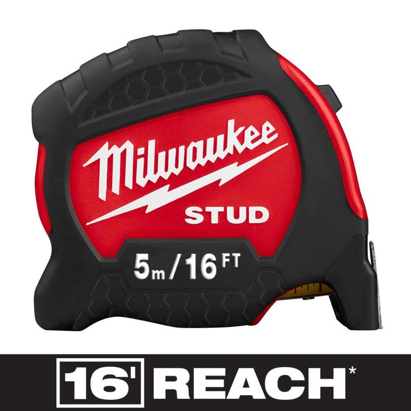Milwaukee 5 m/16 ft. x 1-5/16 in. Gen II STUD Cinta Métrica con alcance de 17 ft. - 48-22-9717