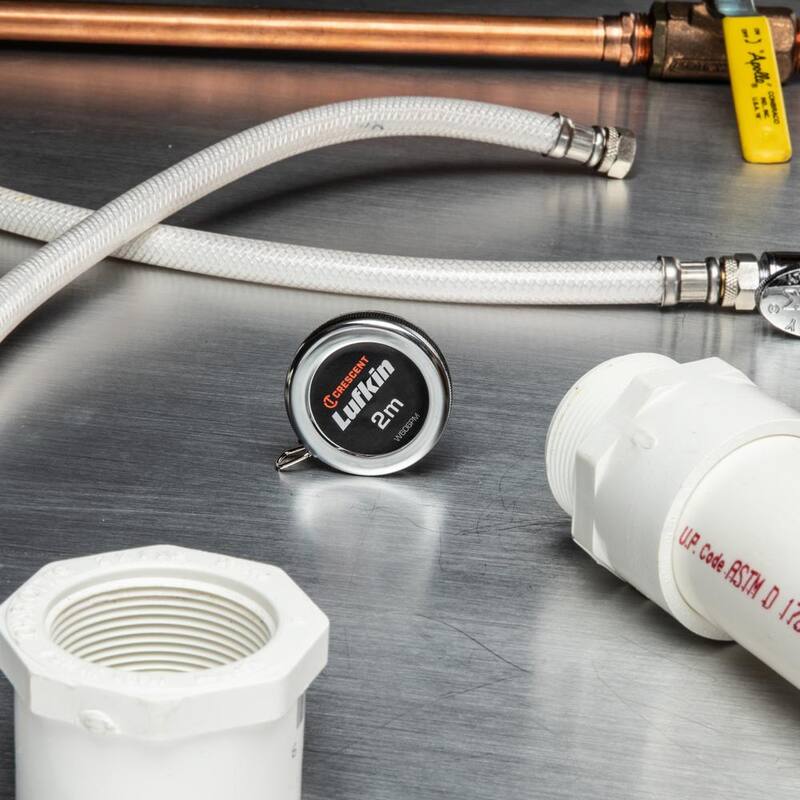 Cinta métrica de bolsillo para diámetros ejecutivos de Crescent Lufkin de 6.56 pies (6mm x 2m) - W606PM