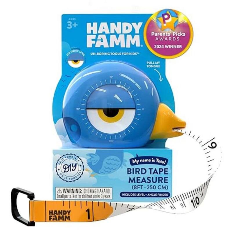 Cinta métrica para niños con diseño de aves de 250 cm (8 pies) - HF-TT-1003